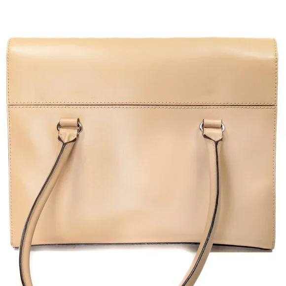 KATE SPADE Leather Gold Clasp Harwood Place Sinclair Nude Hand Bag - Picture 6 of 16